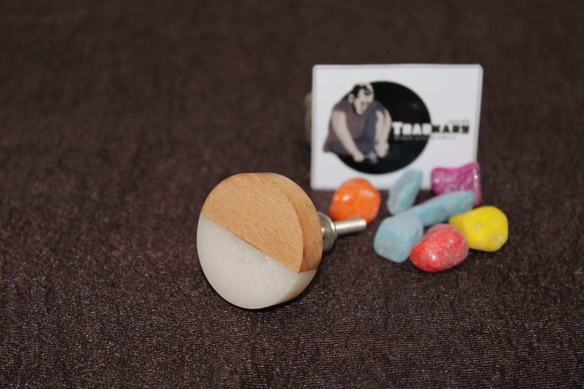 Wood and Marble Knob