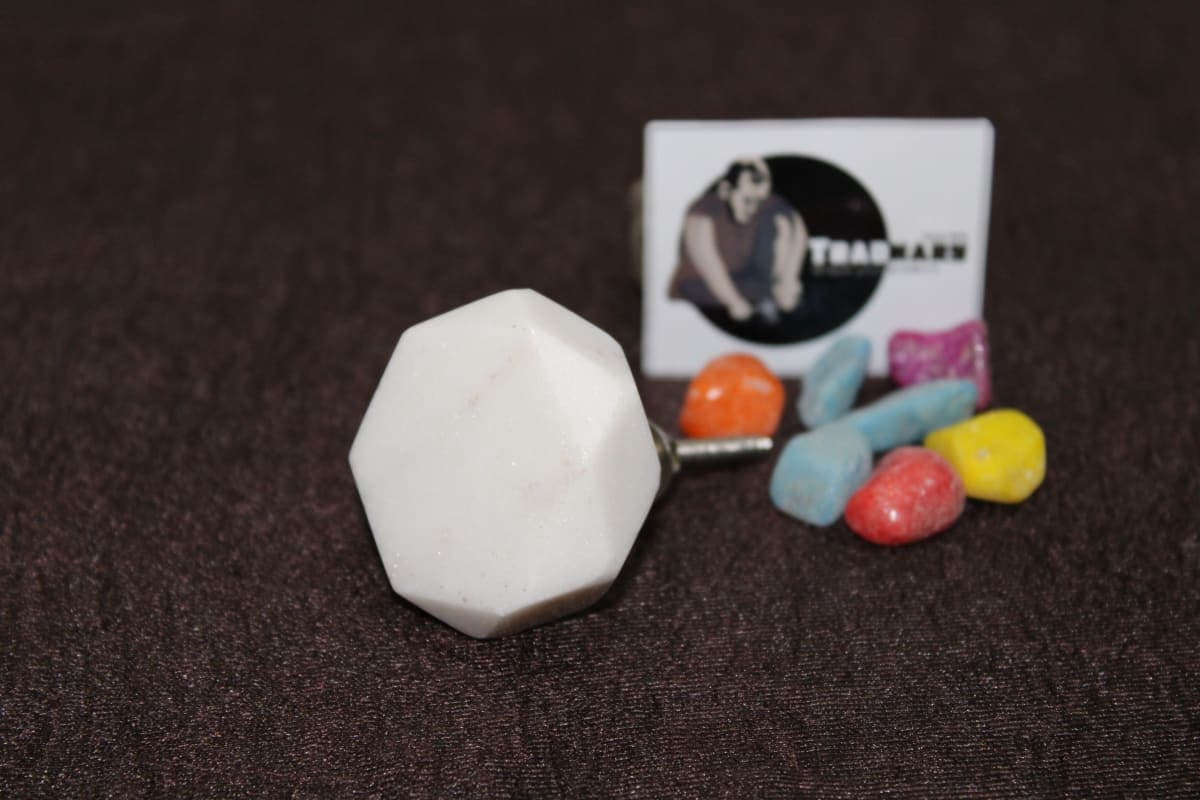 Hexagon Marble Knob