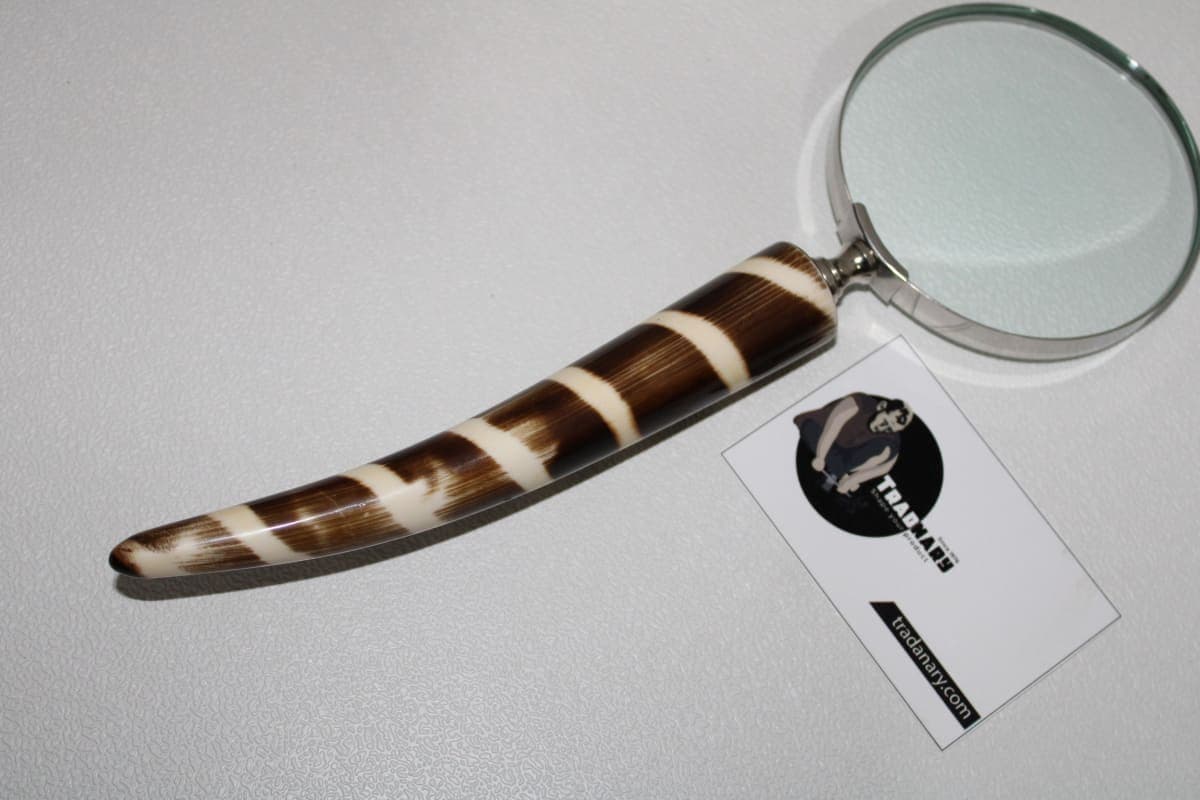 Antique Brown Magnifying Glass