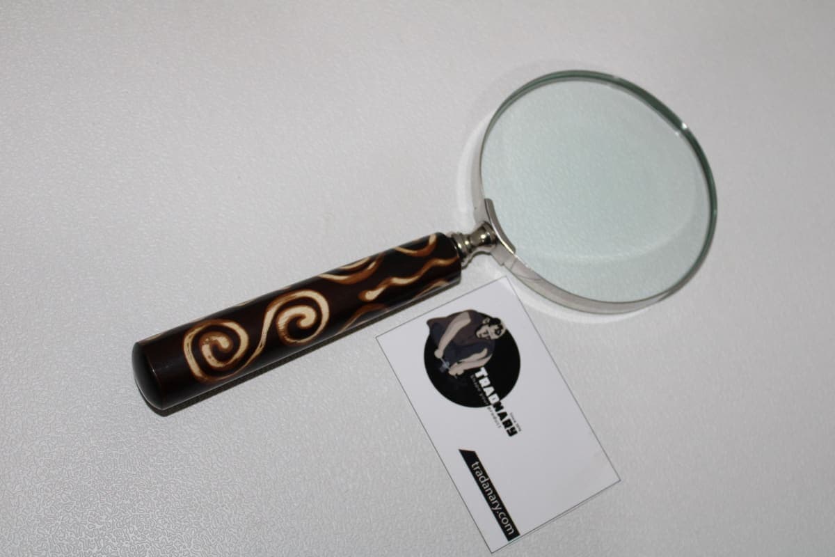 Dark Brown Magnifying Glass