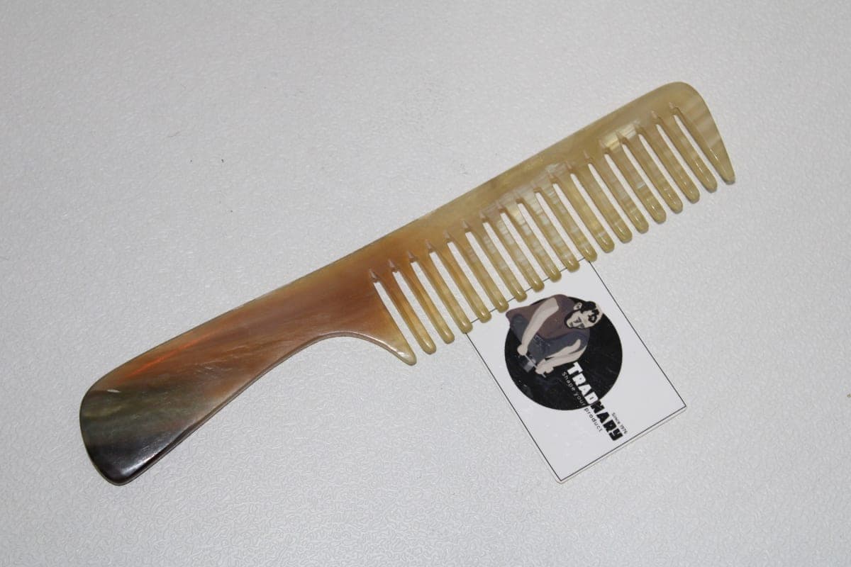 Horn Comb In Wide Teeth