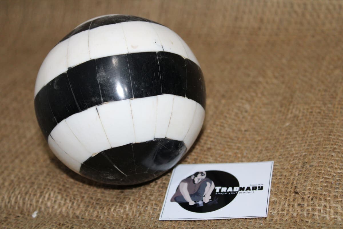 White And Black Resin Ball