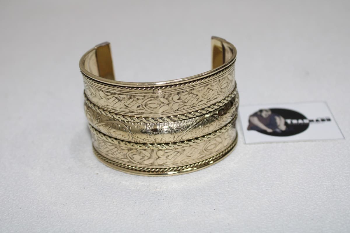 The Engraving Brass Cuff