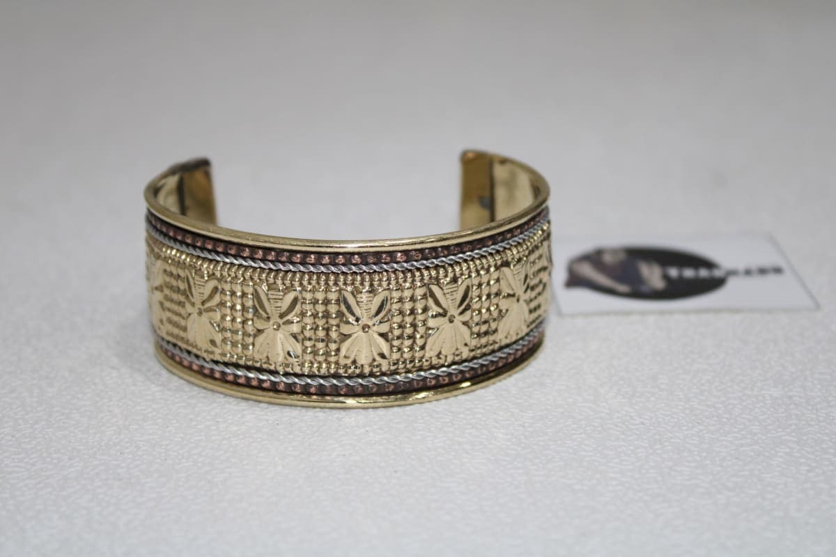 Butterfly Designed Brass Cuff