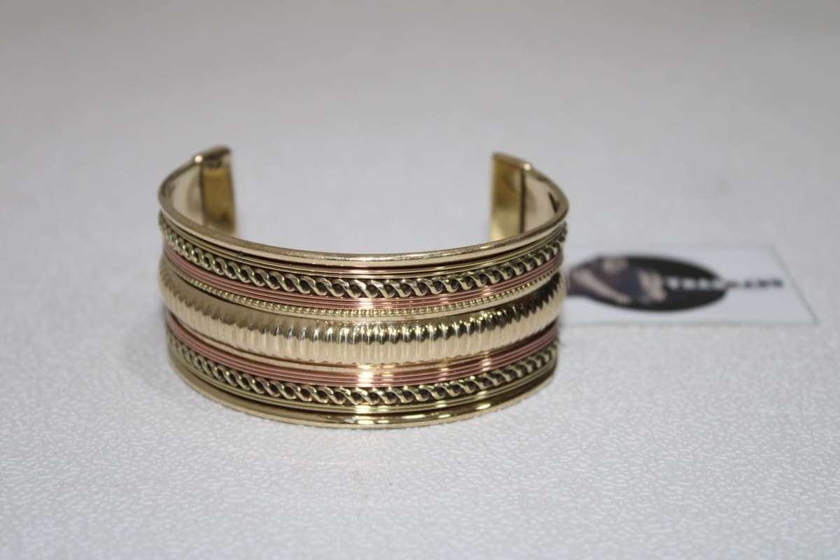 Copper Bending Brass Cuff