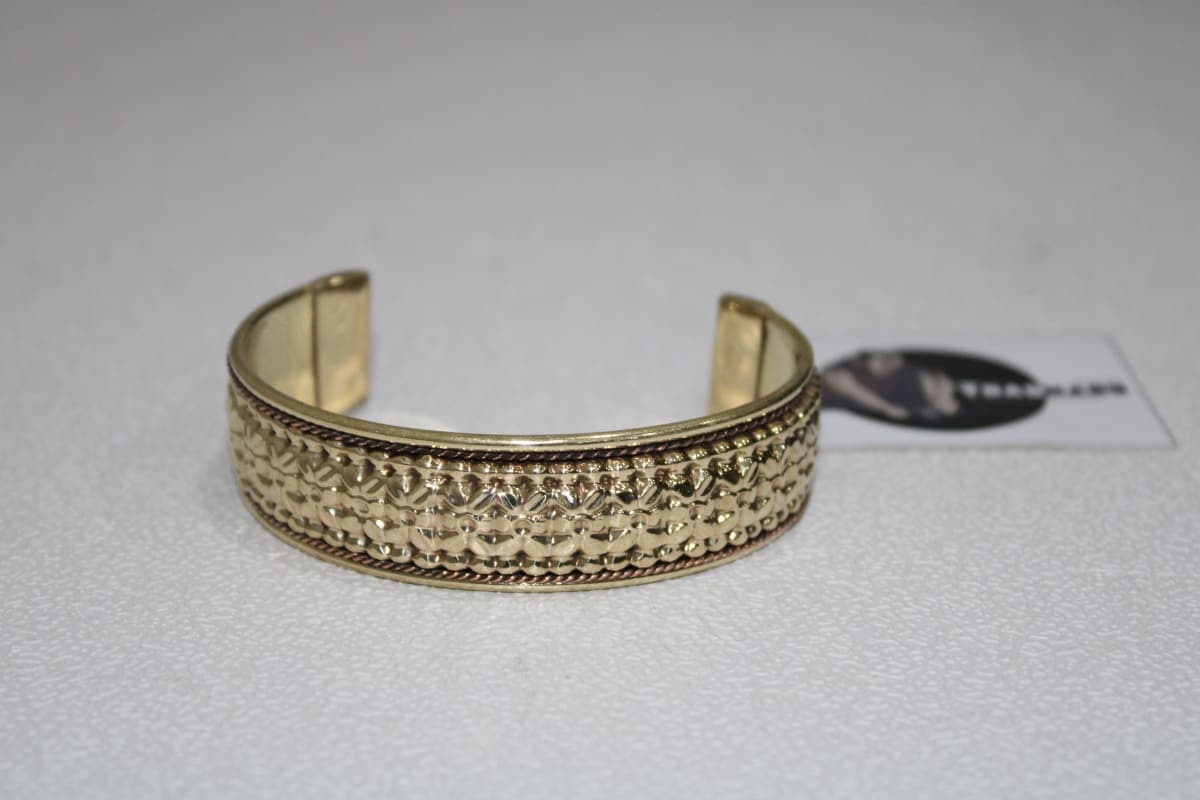 Brass Cuff in Butterfly Design