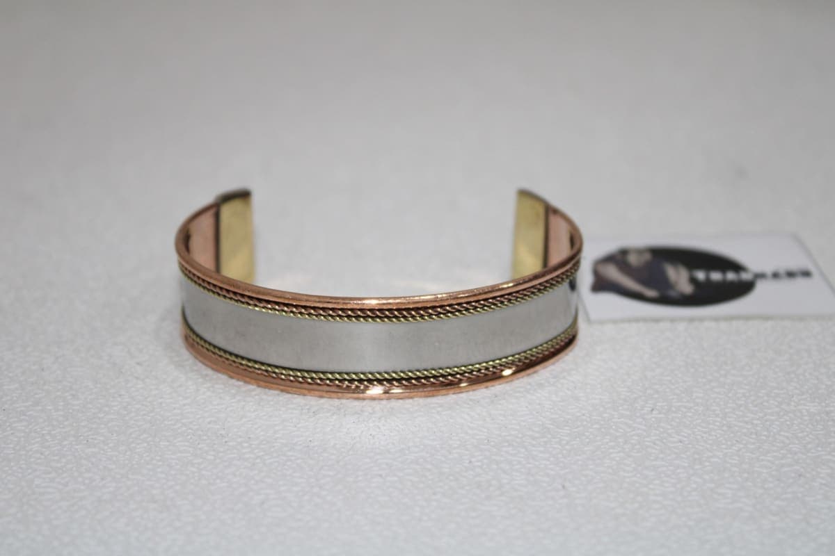 Copper Cuff With Iron