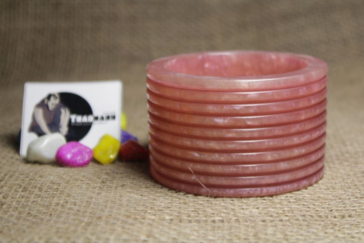 Pink Resin Bangle