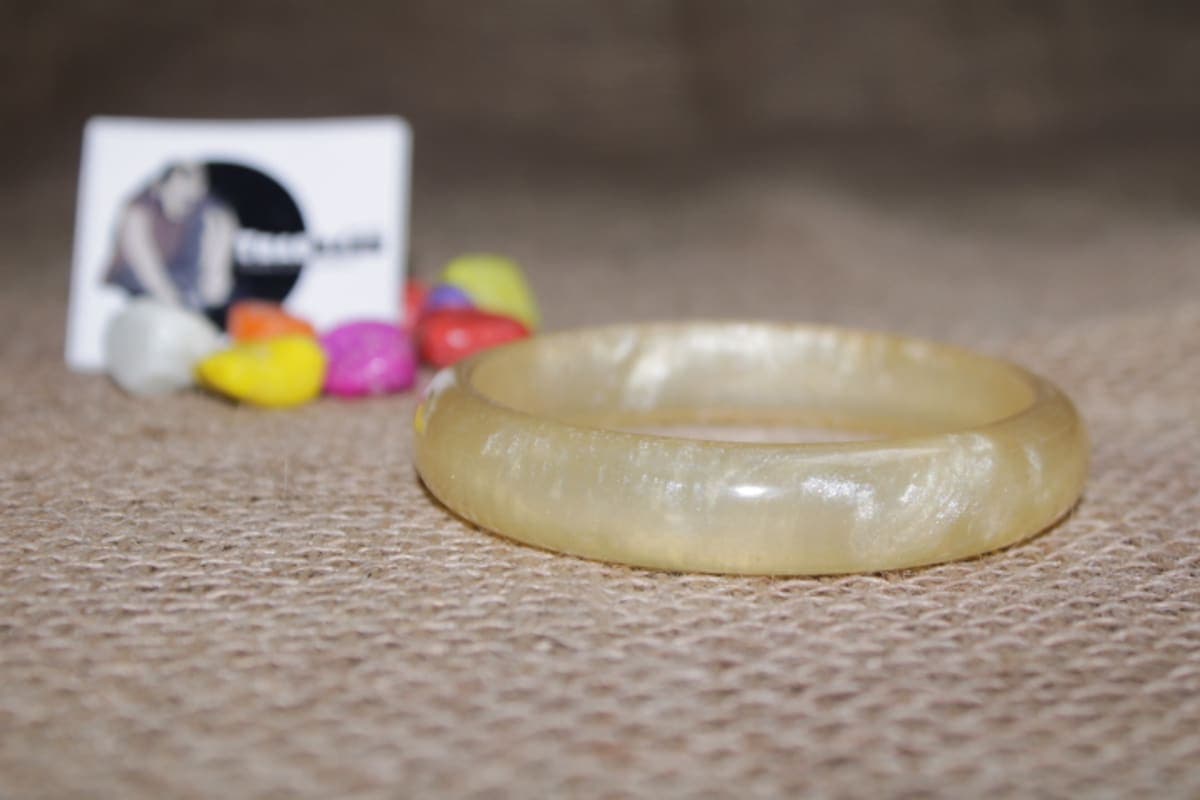 White Resin Bangle