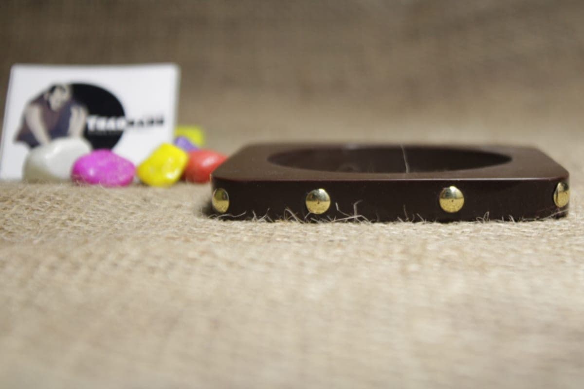 Dark Brown Resin Bangle