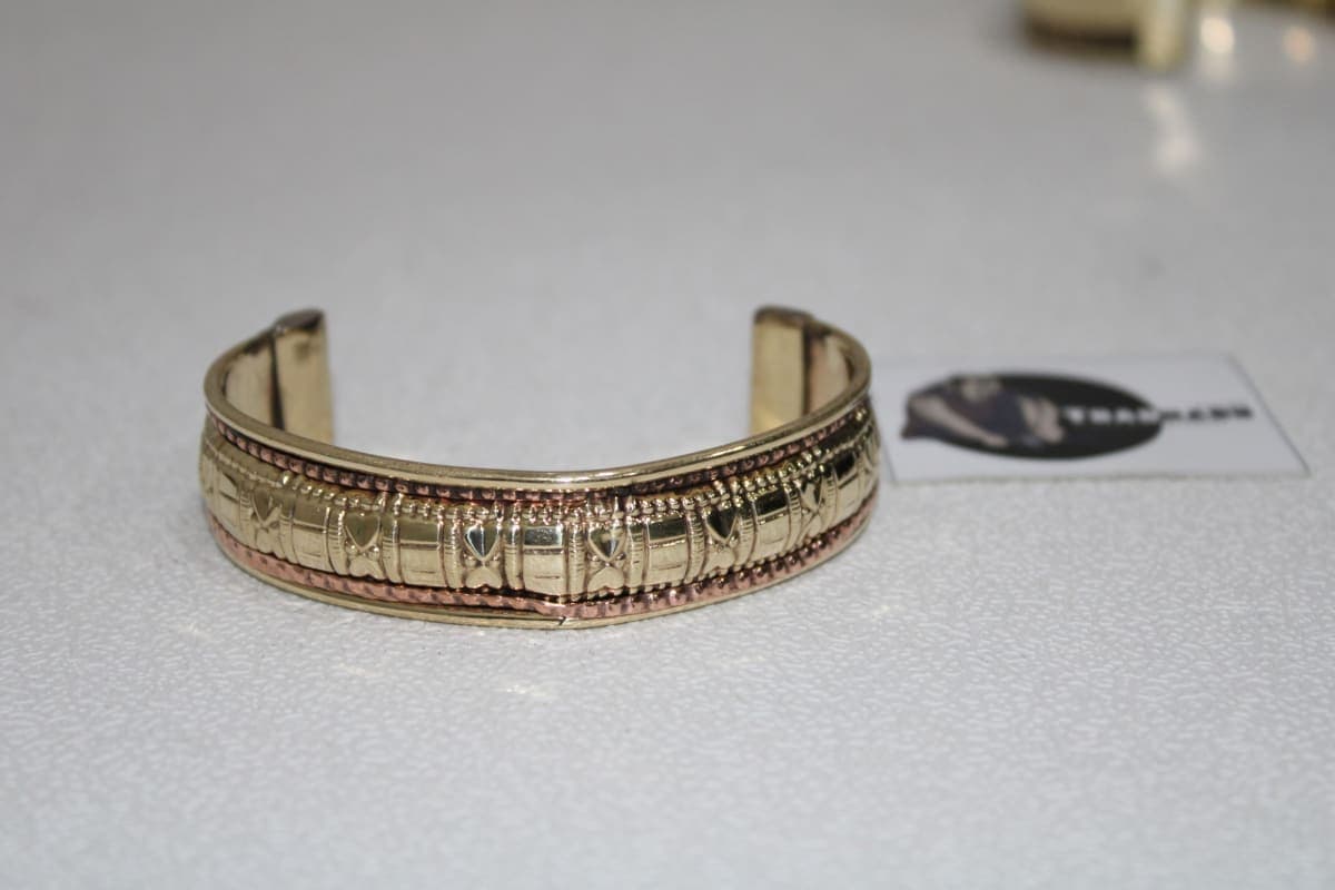 Stylish Design Brass Cuff