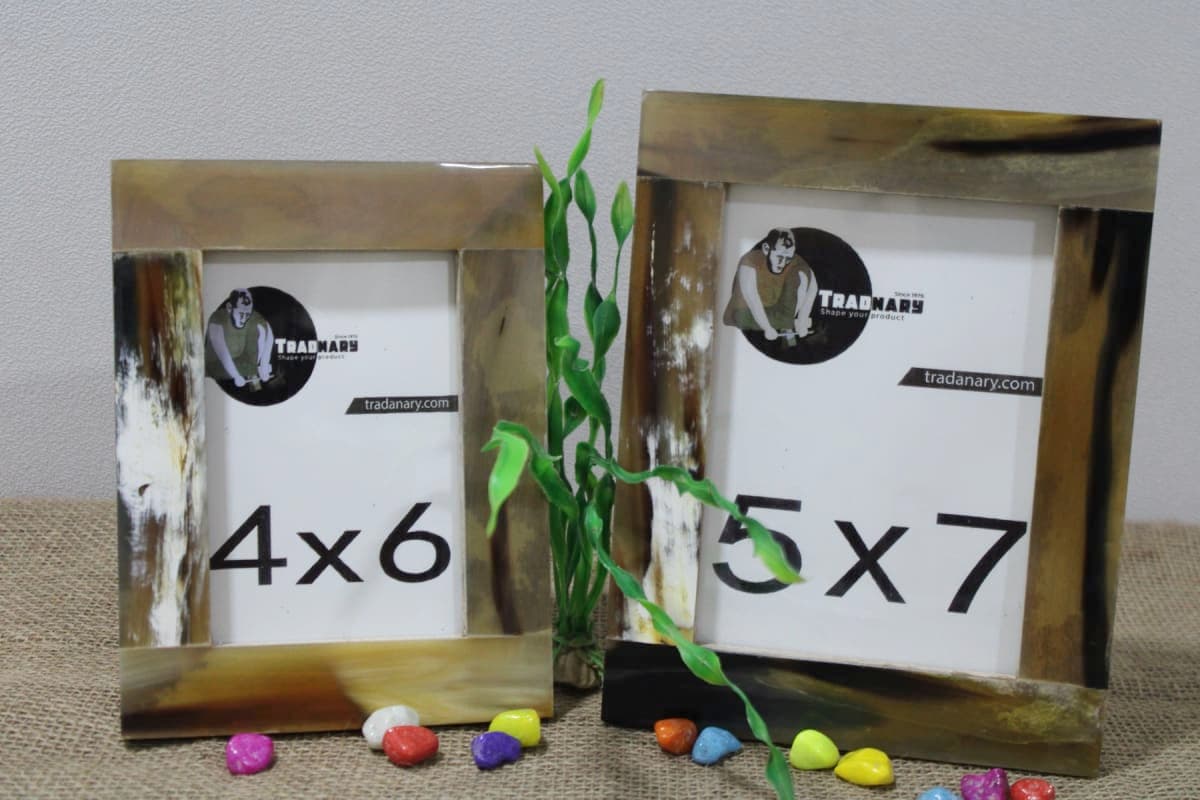 Plain Ox Horn Picture Frame