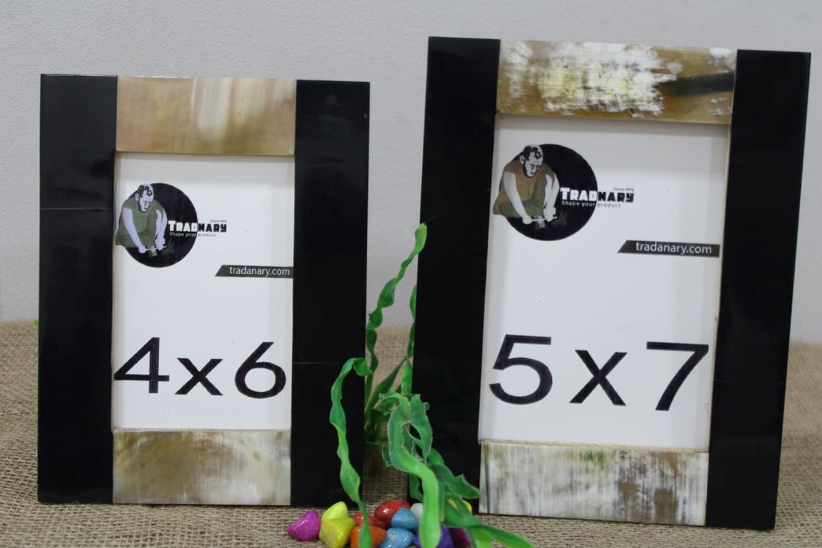 Black & Brown Horn Photo Frame 