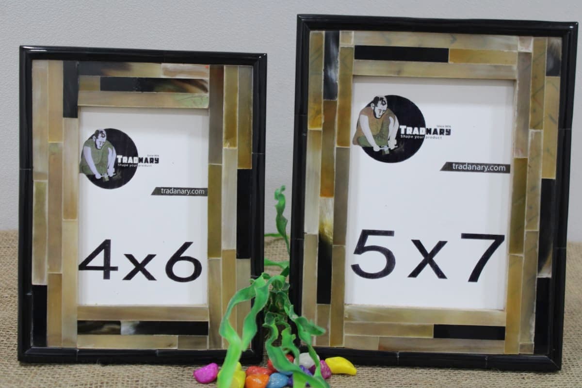 Mosaic Horn Photo Frame