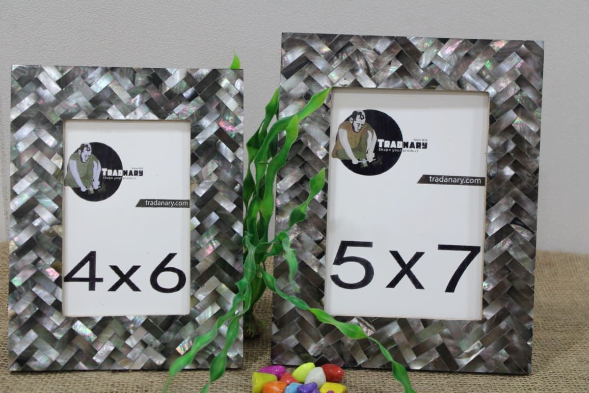 Zigzag MOP Photo Frame  