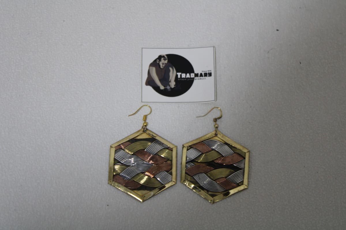 Brass earrings