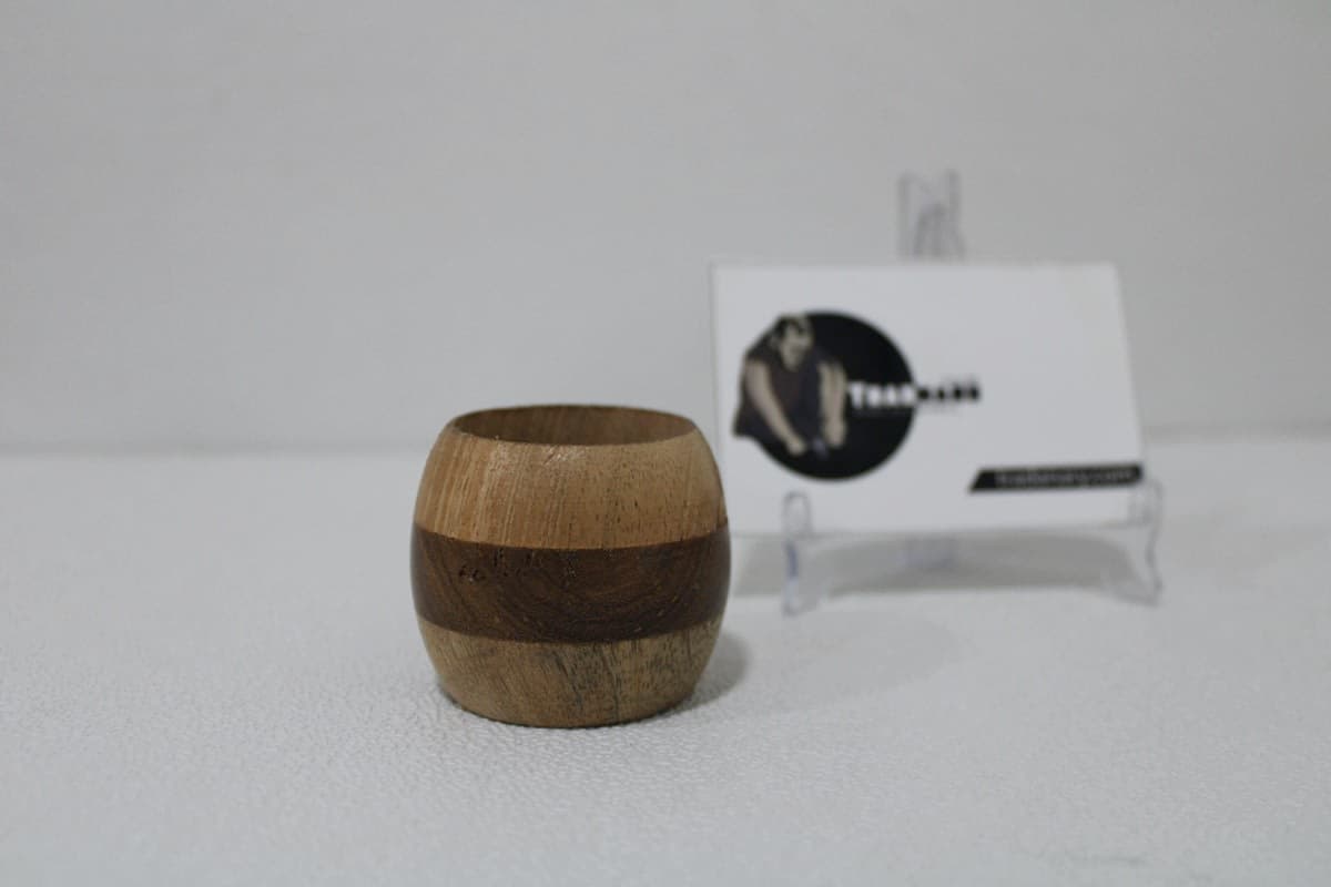 Brown & Dark Brown Designed Napkin Ring  