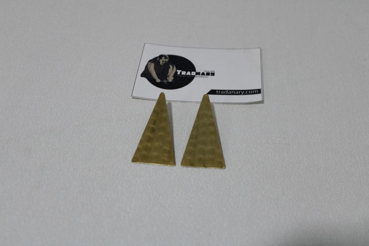 Brass Earrings.           