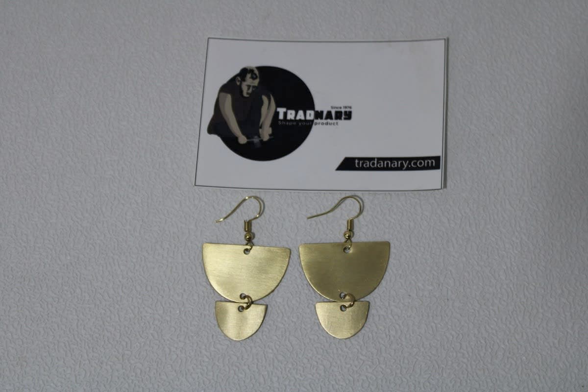 Brass Earrings.      