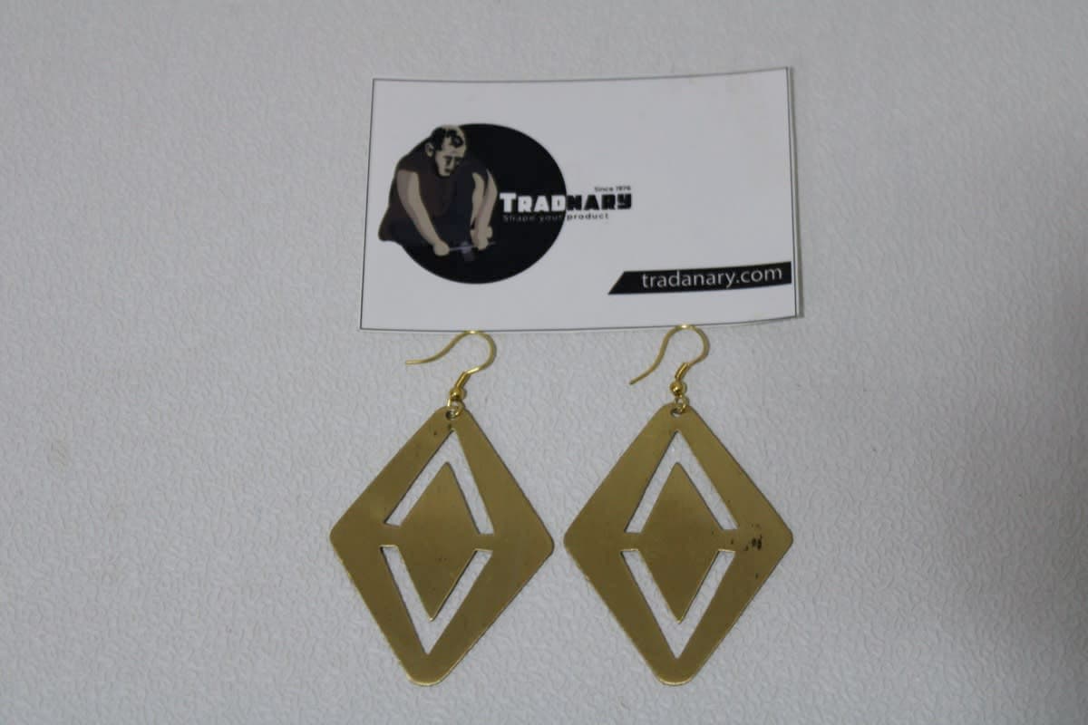 Brass Earrings.                    