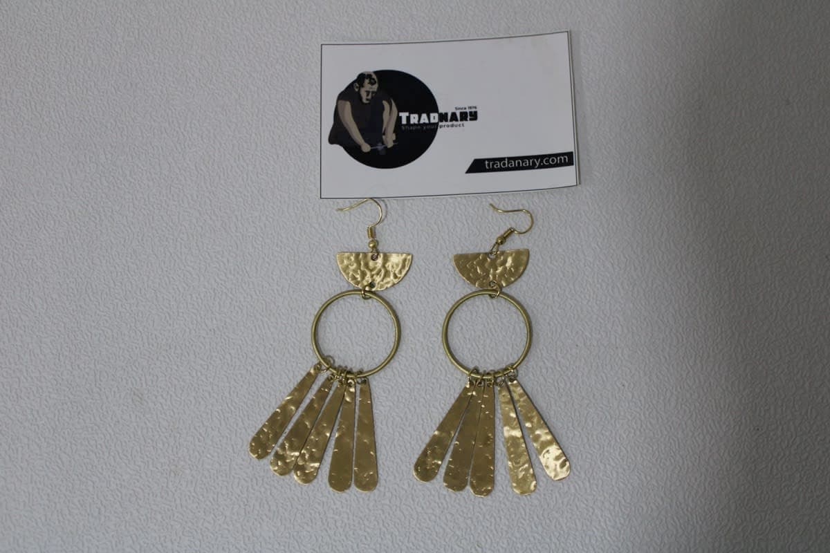 Brass Earrings.                      