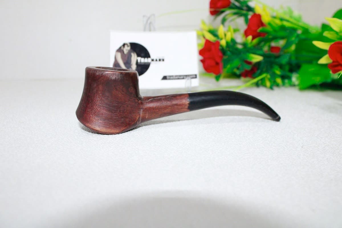 Black & Brown Wooden Smoking Pipe 