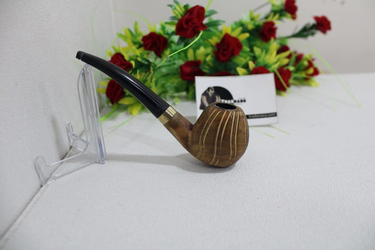 Egg Design Wooden Smoking Pipe 