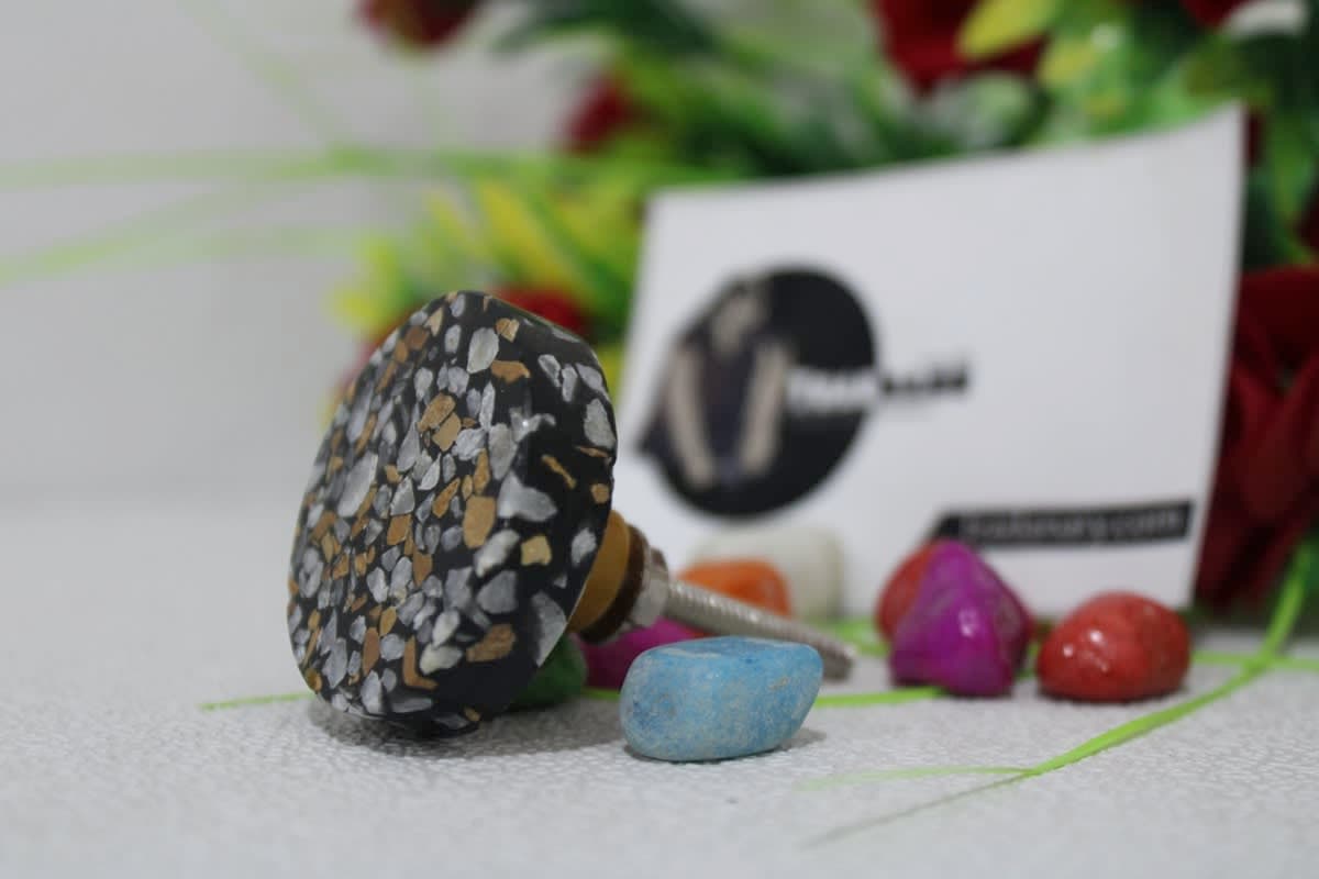 Resin Marble Design Knob 