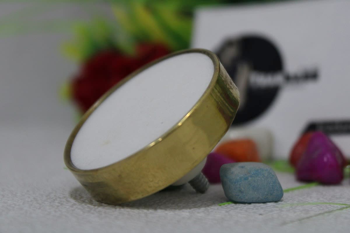 Resin & Brass Knob 