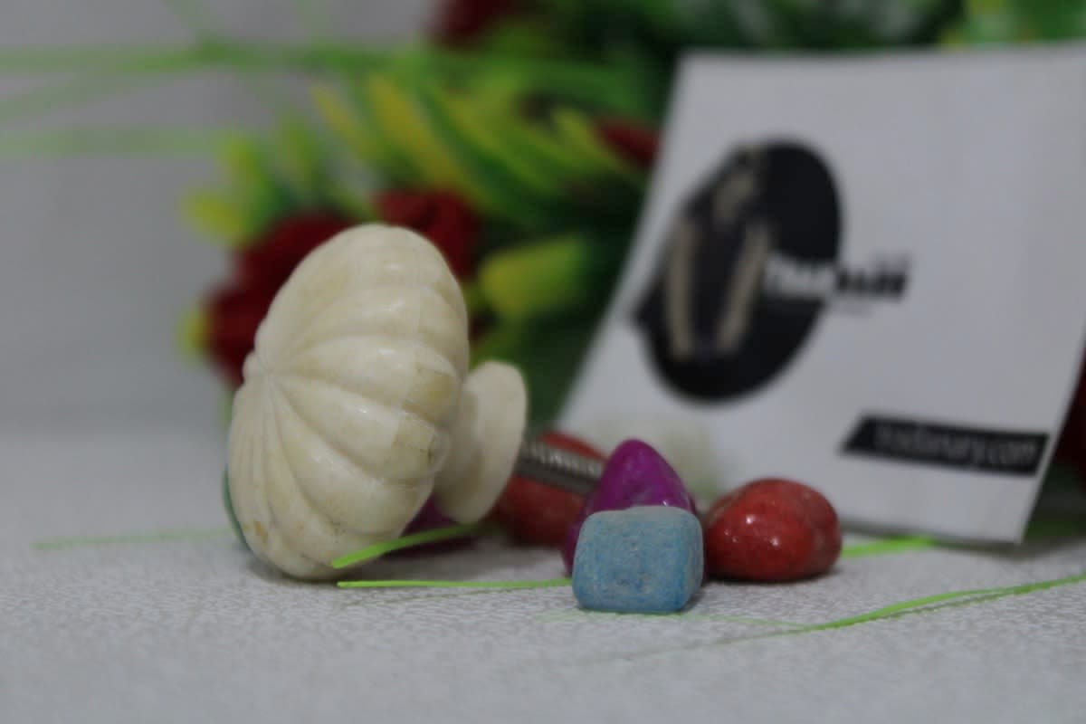White Resin Knob