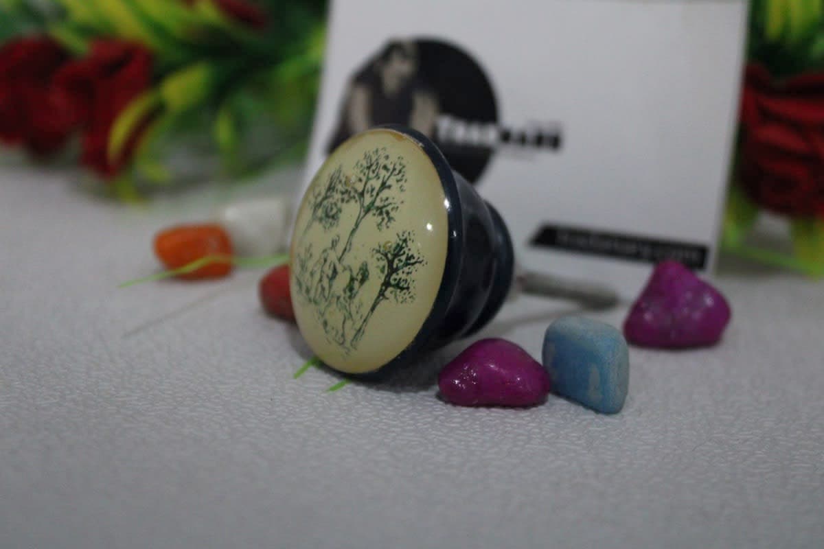 Resin Graphic Design Knob 