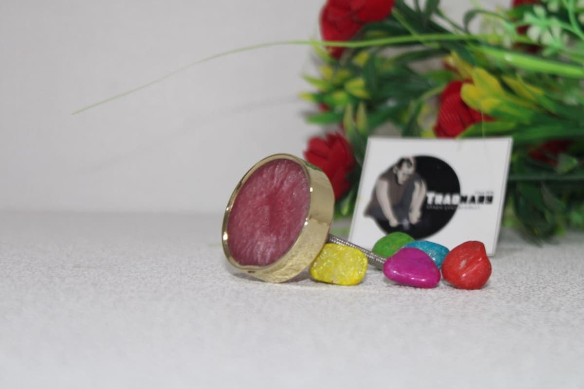 Brass and Pink resin
