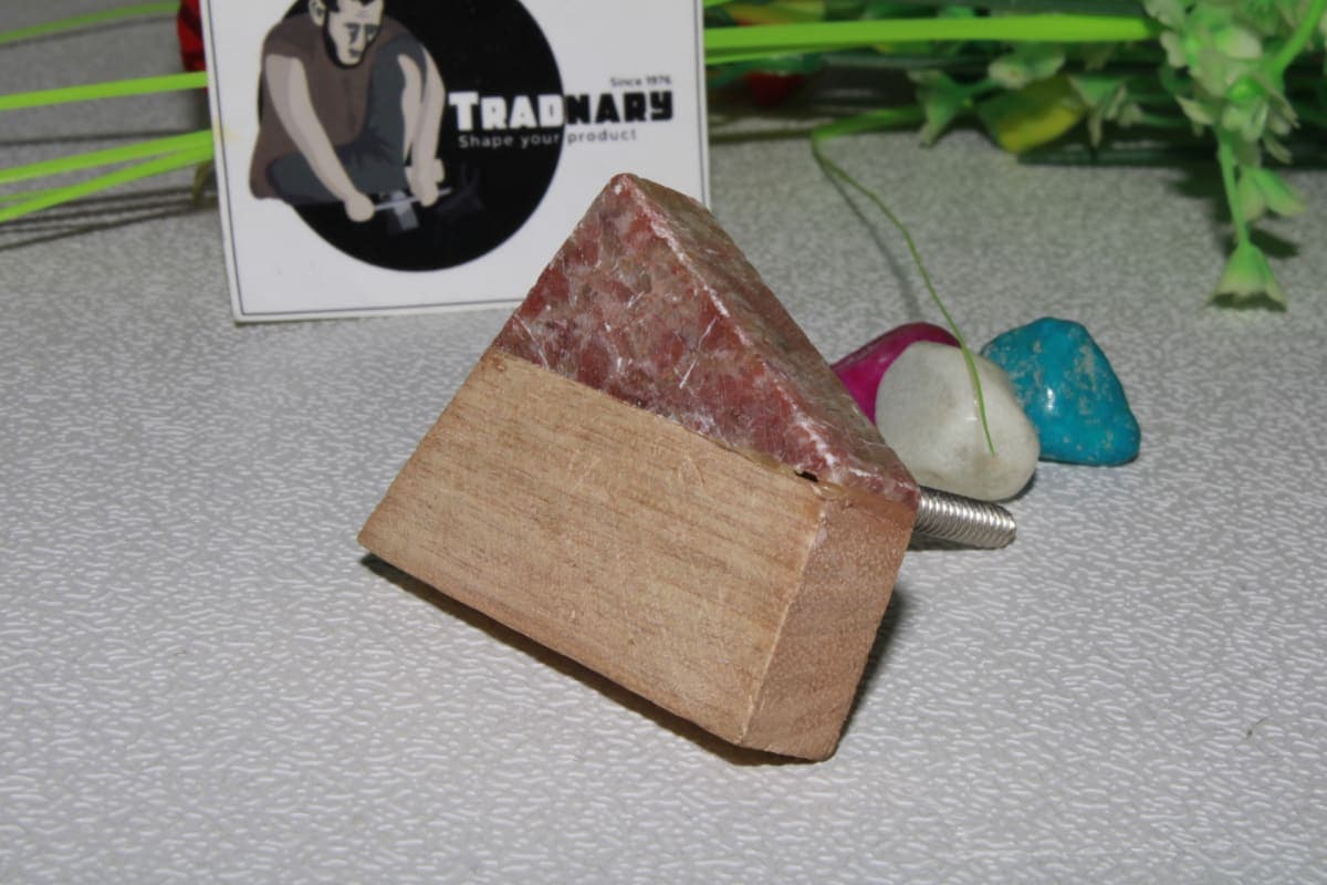 Marble Wood Knob 