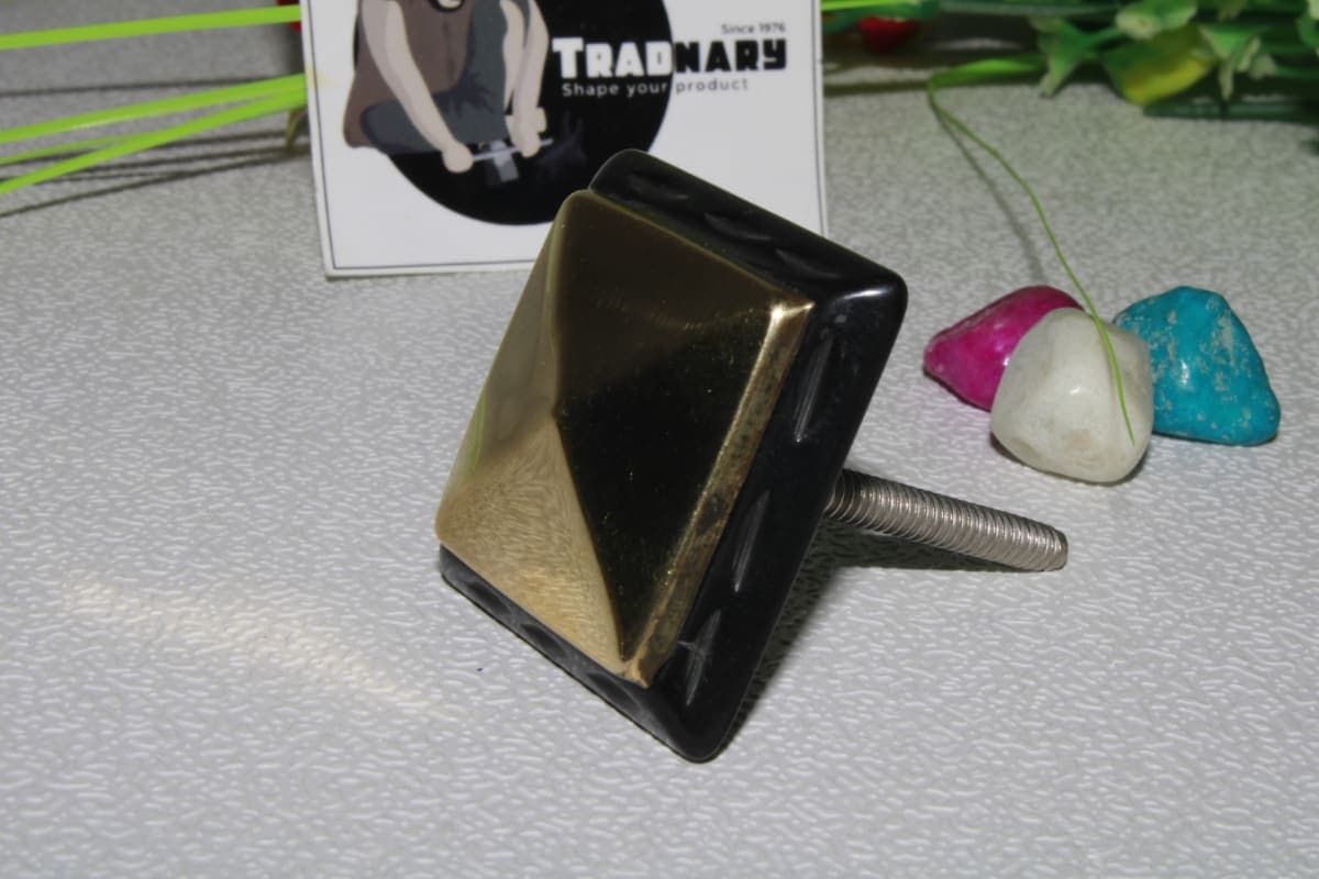 Resin & Brass Knob