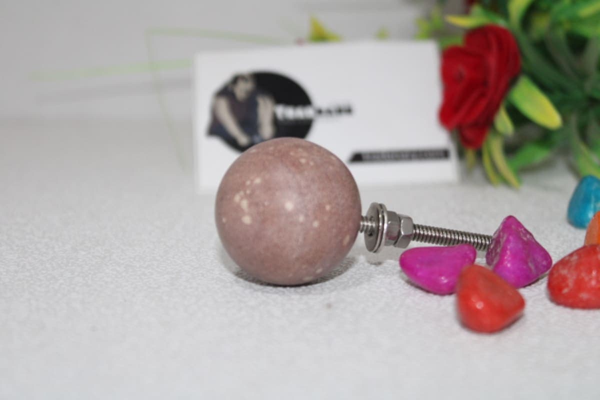Round Marble Knob