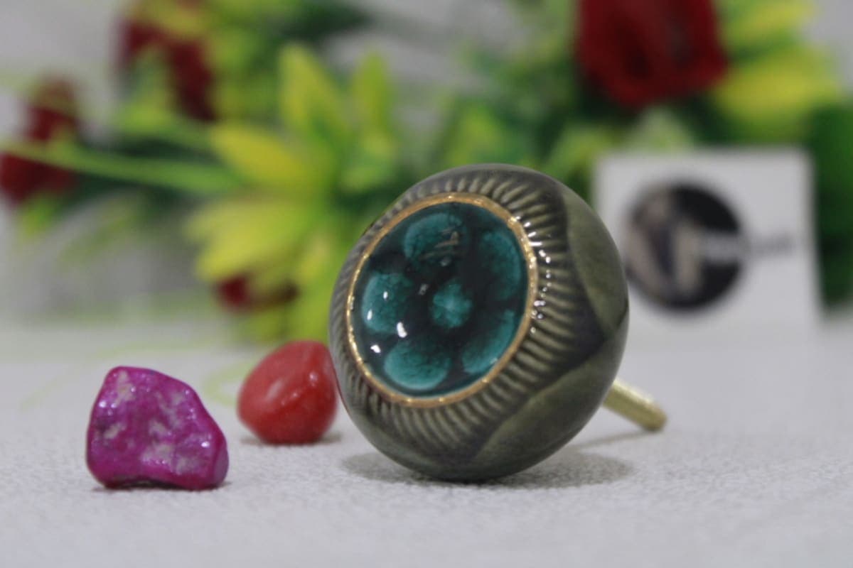 Ceramic Decorative Round  Knob