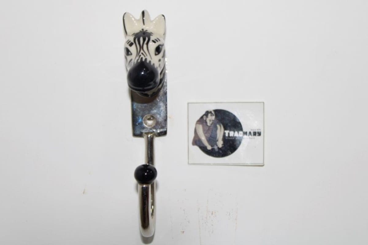 Ceramic Zebra Wall Hook