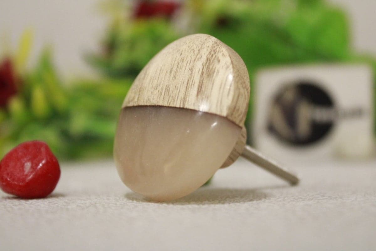 Resin & Wood Round Knob