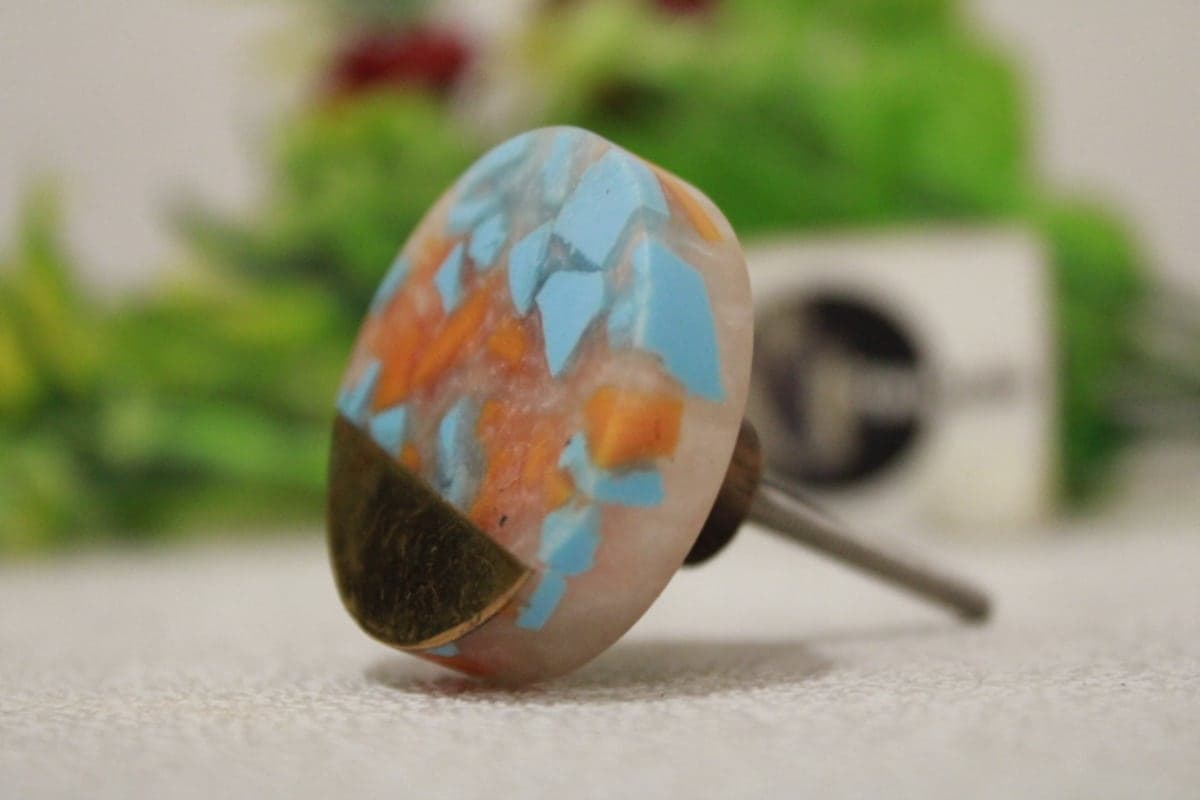 Joint Brass Strip Colorful Knob