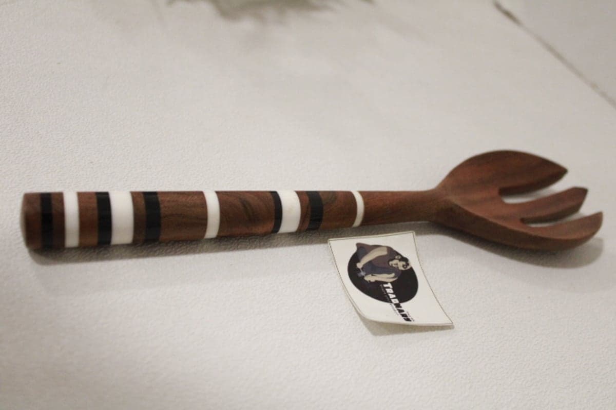 Fork Spoon In Wood & Resin