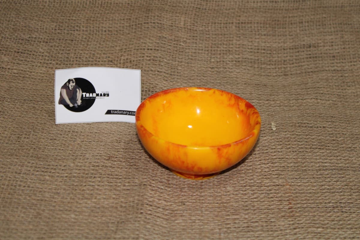 Yellow Resin Bowl In Small Size