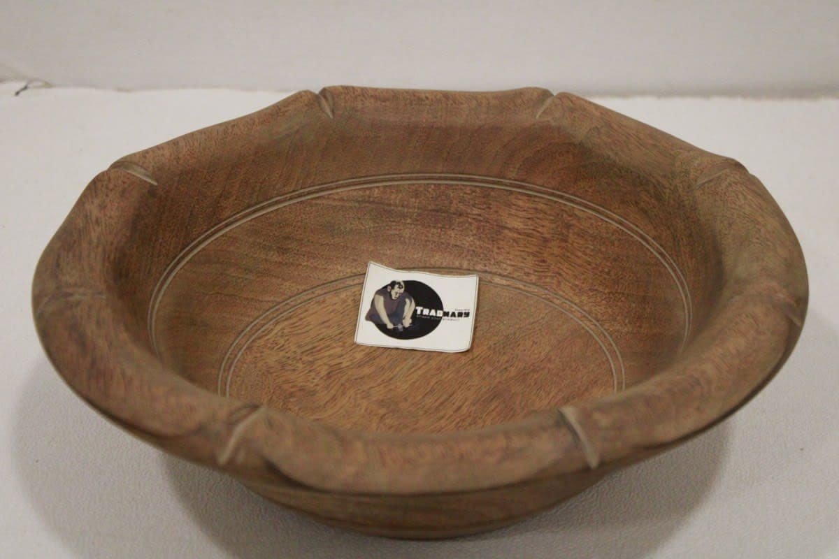 Wooden Serving Wide Bowl