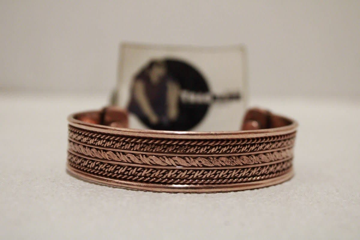 Magnetic Copper Cuff With Full Copper Rope Design