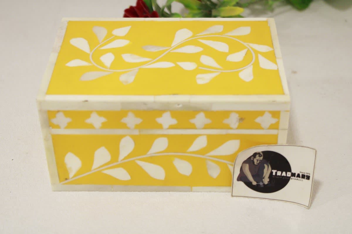 Bone Inlay Yellow Box