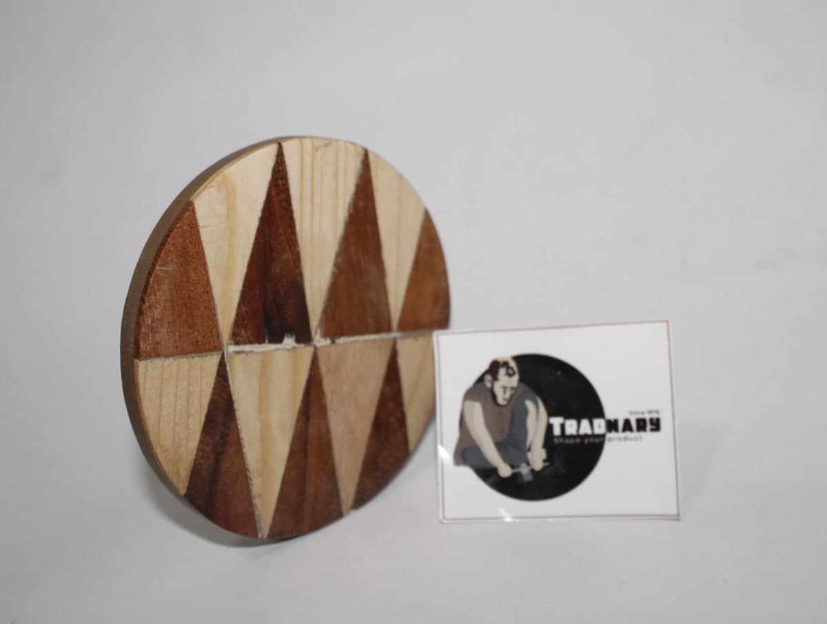 ZIGZAG DESIGN WOODEN COASTER