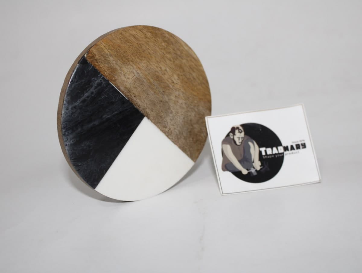 ROUND RESIN INLAY COASTER