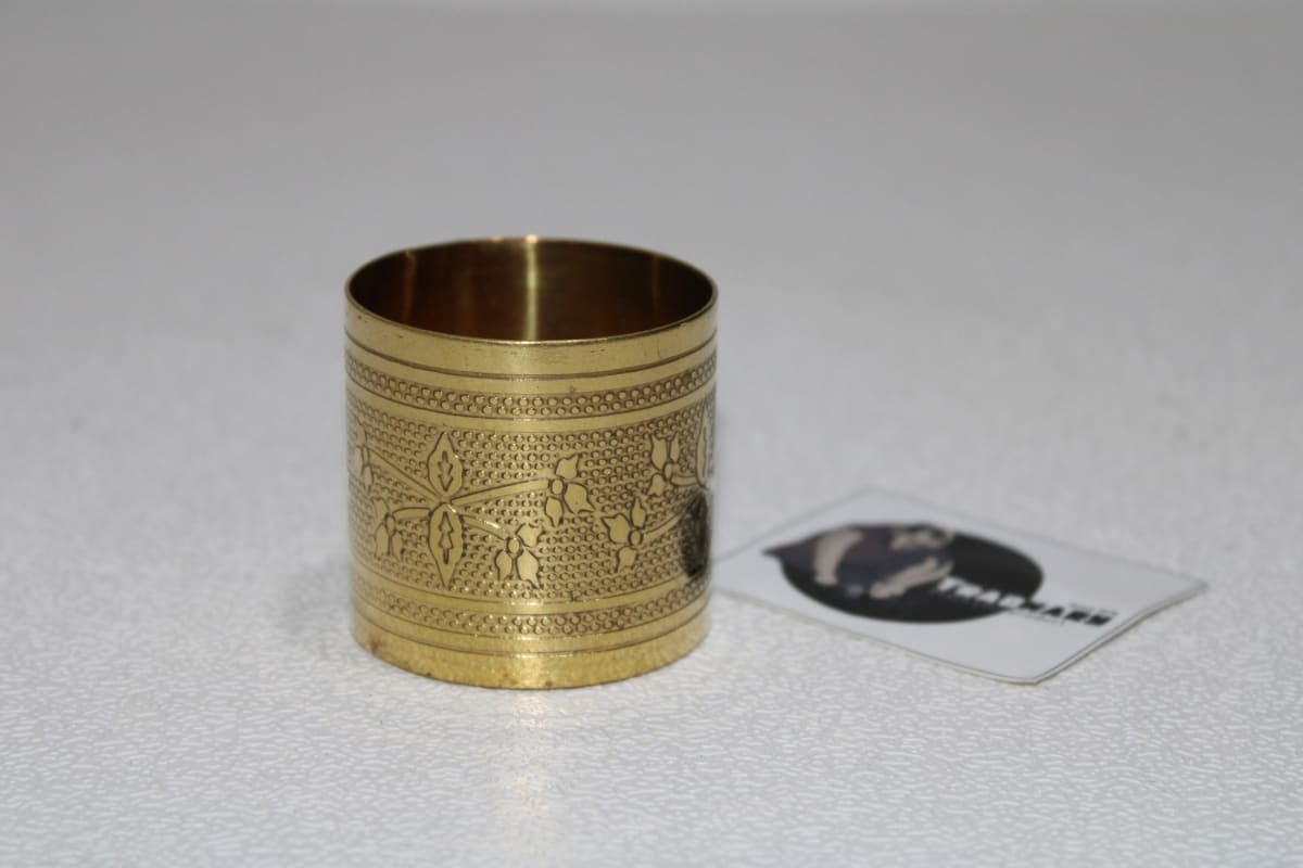 Etching Brass Napkin Ring