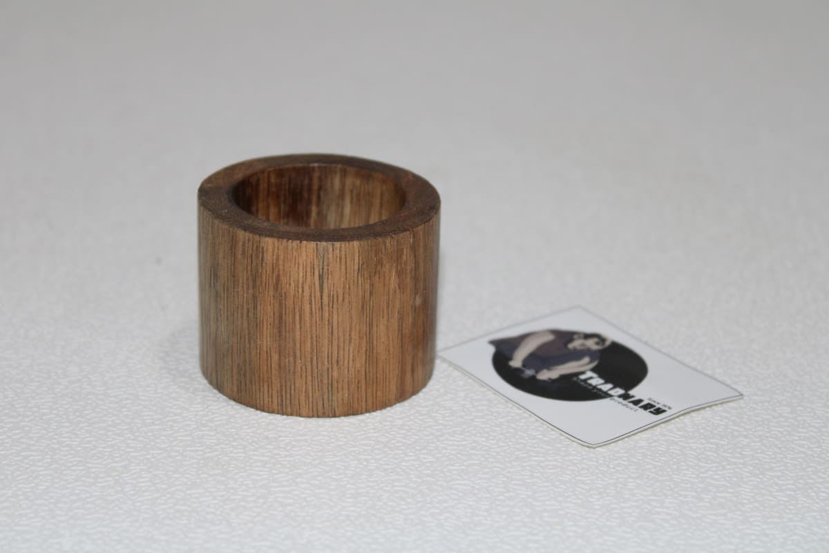 Wood Napkin Ring In Brown Color