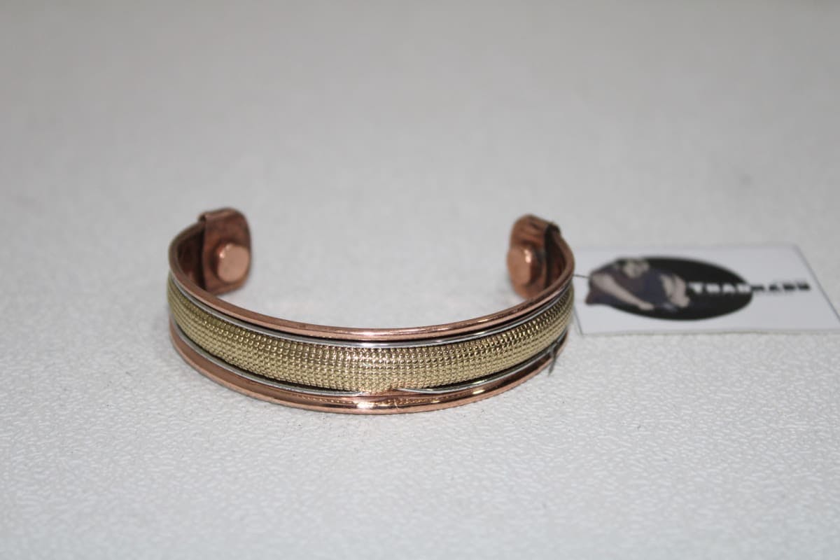 Copper Cuff With Brass
