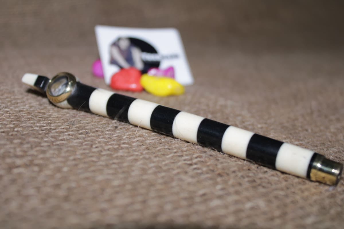 Black And White Joint Resin Smoking Pipe